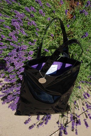charity shopper in lavender