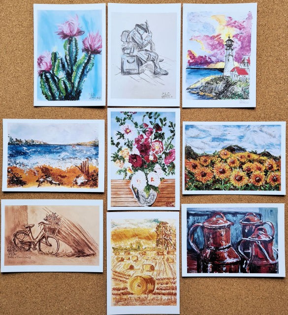 SBC9 Nature & Still Life - 9 postcards + envs