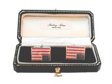 Sterling Silver American Flag Cufflinks - prices reduced!