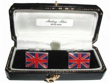 Sterling Silver Union Flag Cufflinks - price reduction!
