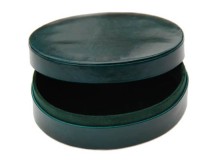 Green Oval Cufflink Box