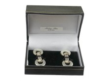 Sterling Silver toggle cufflinks 