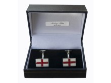 Sterling Silver St George flag cufflinks - price reduction!