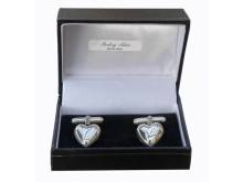 Sterling Silver Heart cufflinks