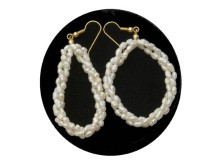 Triple Twist Freshwater Pearl Earrings