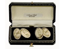 9ct Gold Double Oval Cufflinks